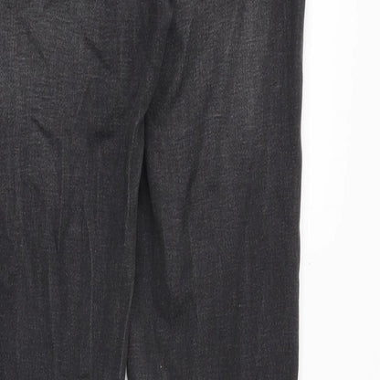 Mango Womens Black Cotton Skinny Jeans Size 8 Slim Zip