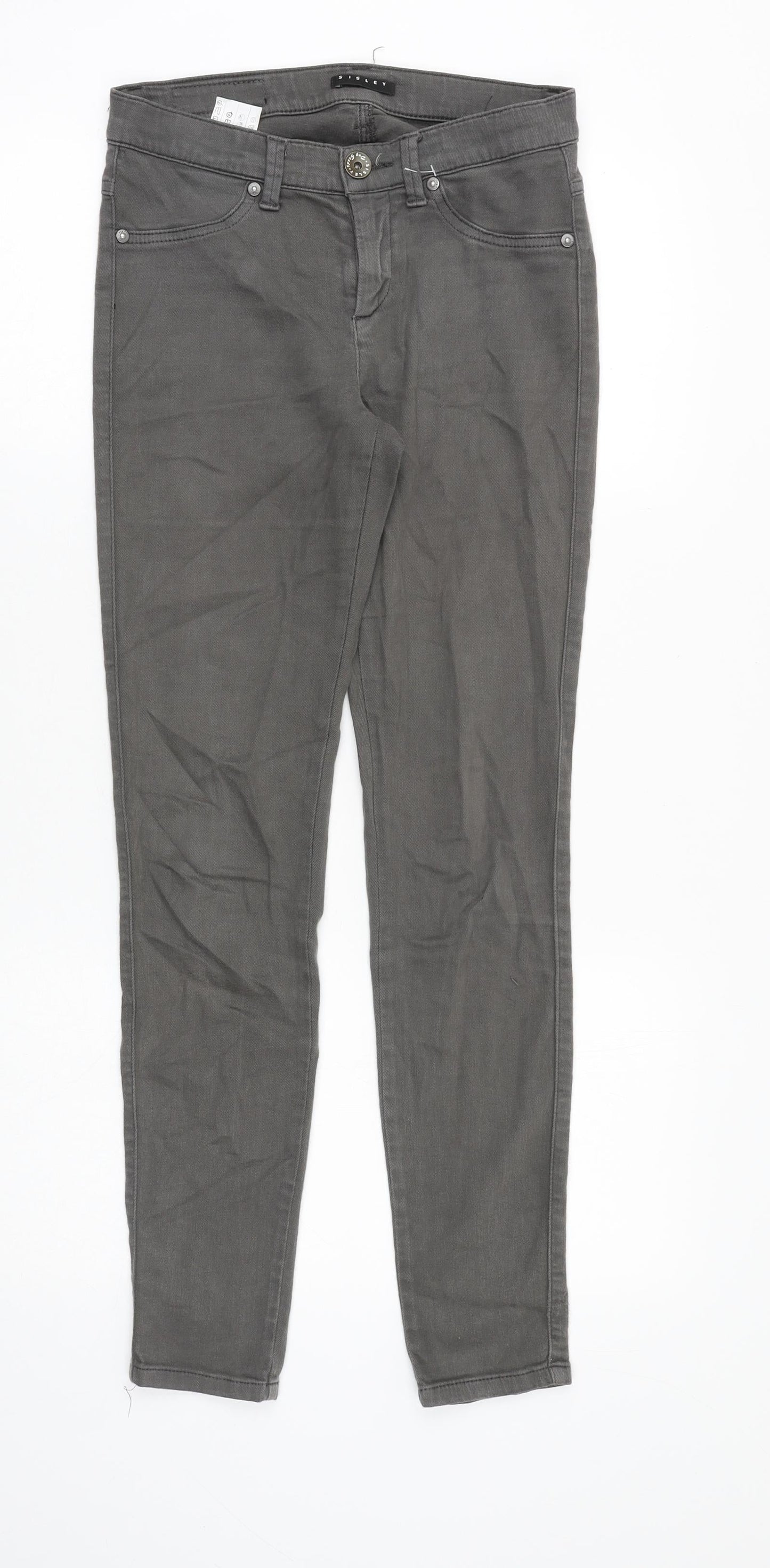 Womens UK Size 26 in Sisley Slim Fit Skinny Green Jeans