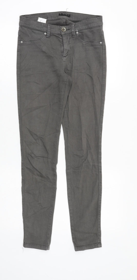 Womens UK Size 26 in Sisley Slim Fit Skinny Green Jeans