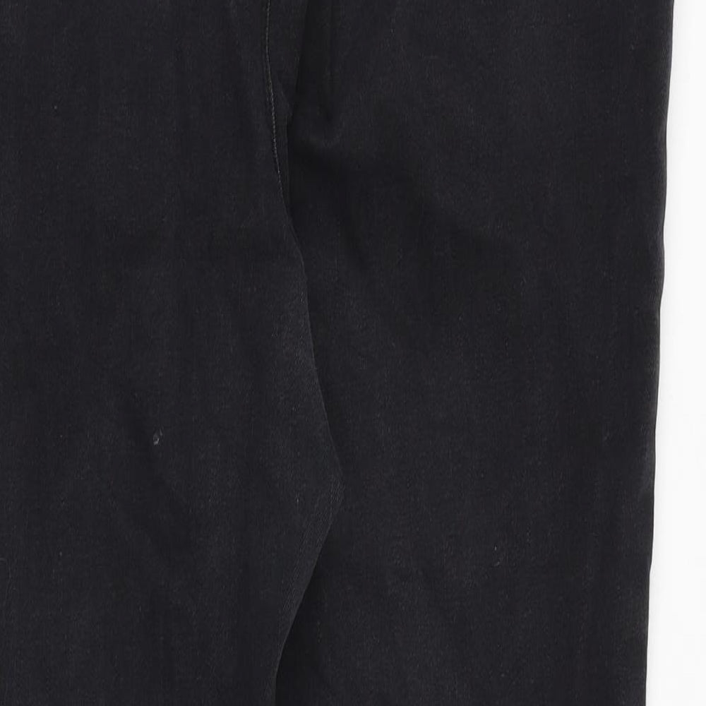 Simply Be Womens Black Cotton Skinny Jeans Size 36 in Slim Zip