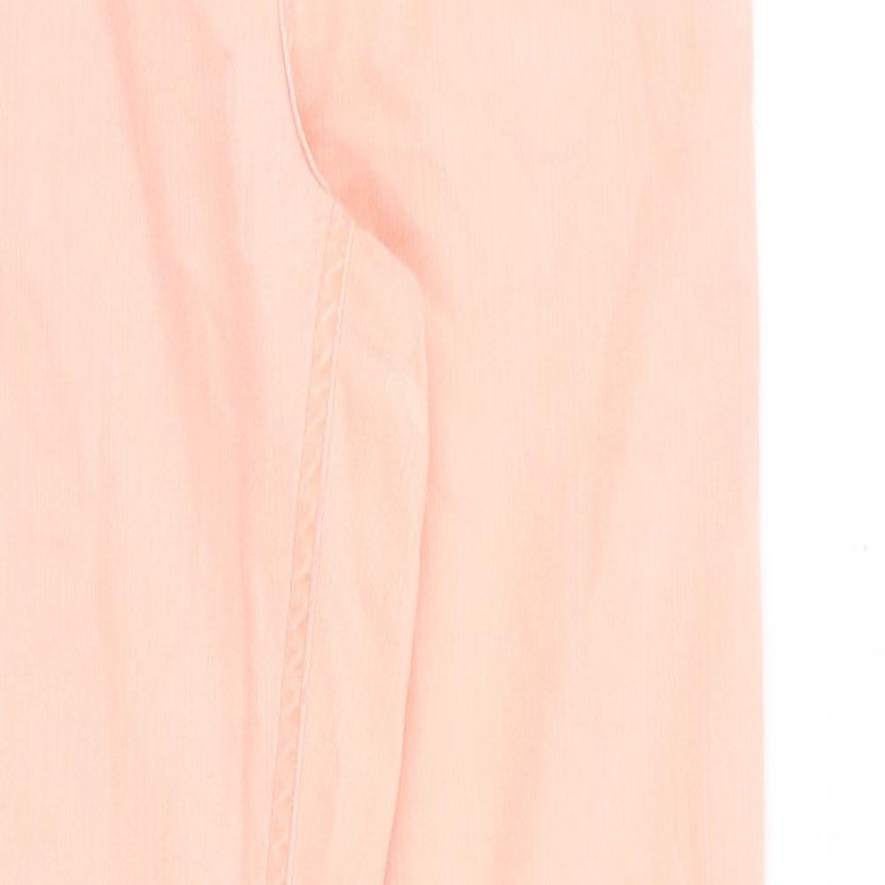 Womens UK Size 12 Miss Denim Slim Fit Skinny Pink Jeans
