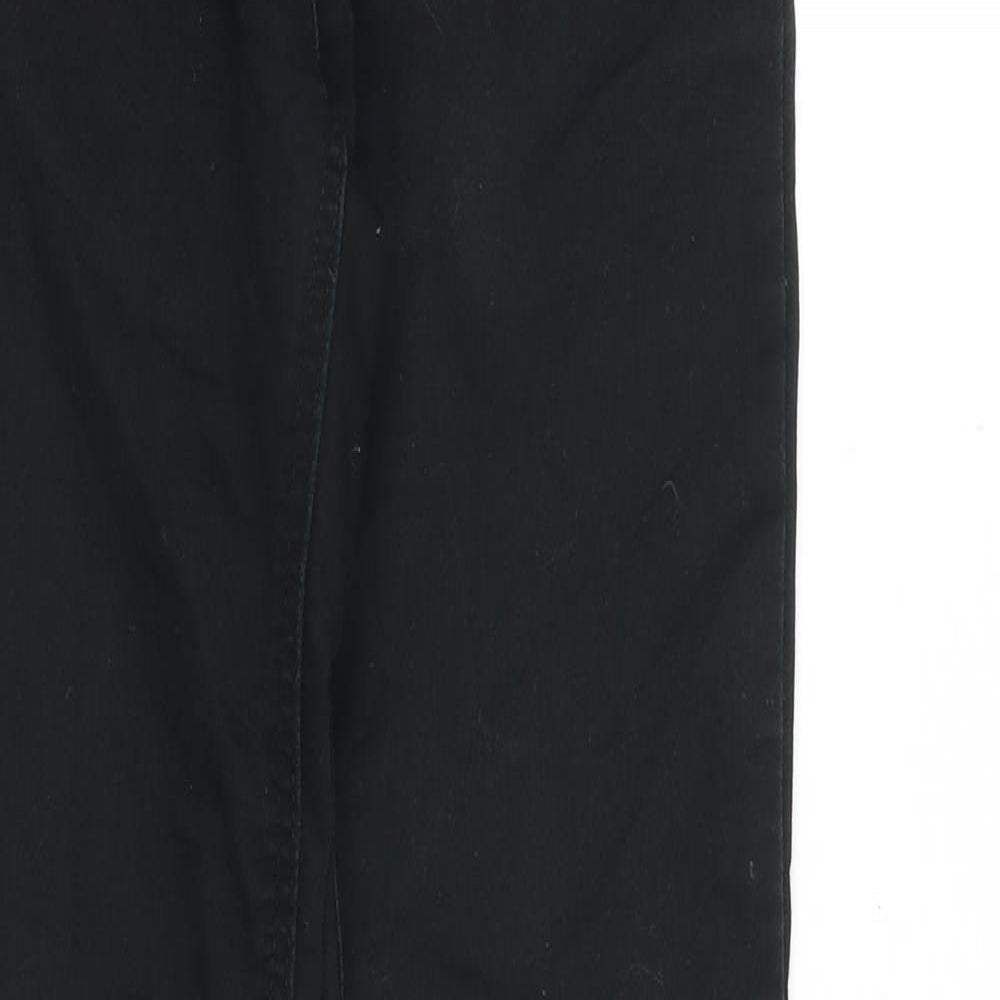 Denim & Co. Womens Black Cotton Skinny Jeans Size 6 Extra-Slim Zip