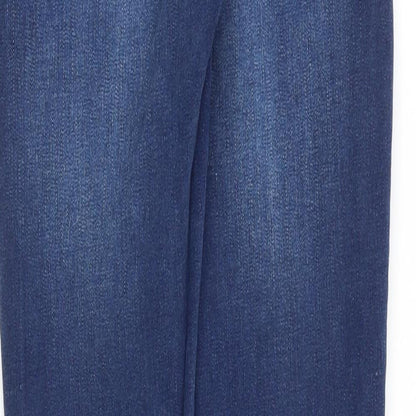 Asylum Denim Mens Blue Cotton Skinny Jeans Size 28 in Slim Zip