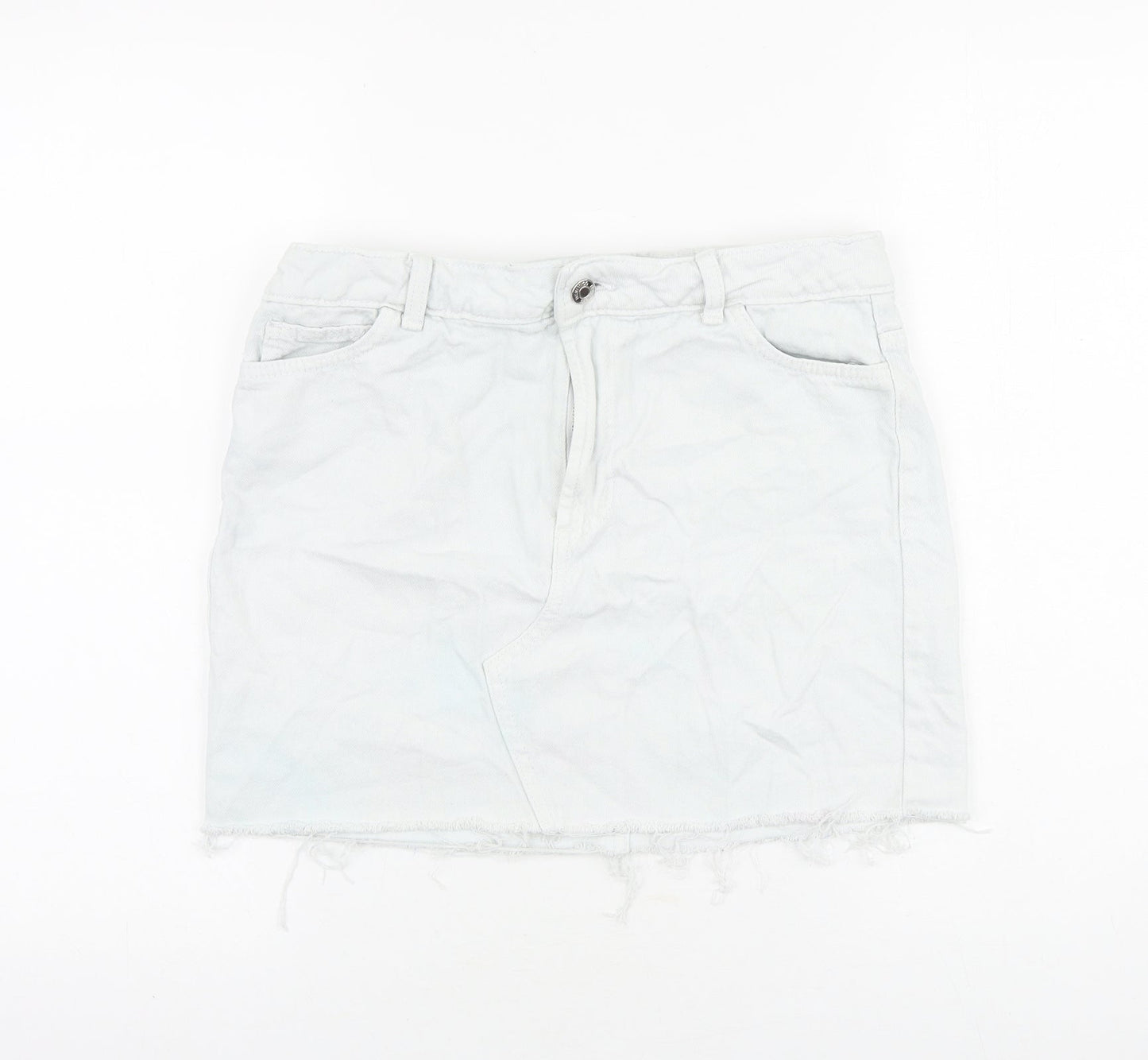 Womens UK Size 8 Denim & Co. Mini Denim Skirt