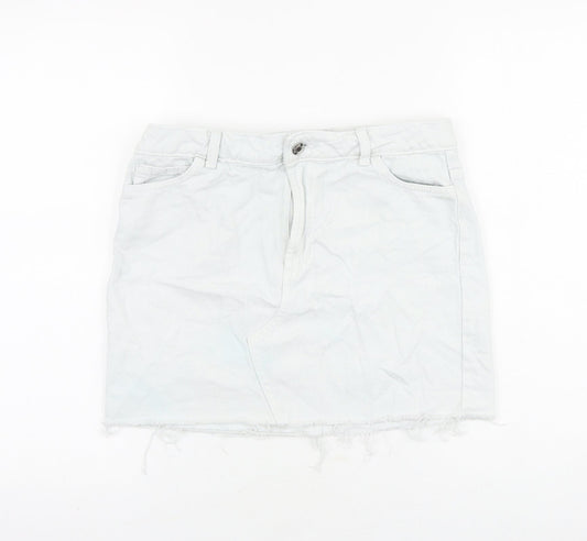 Womens UK Size 8 Denim & Co. Mini Denim Skirt