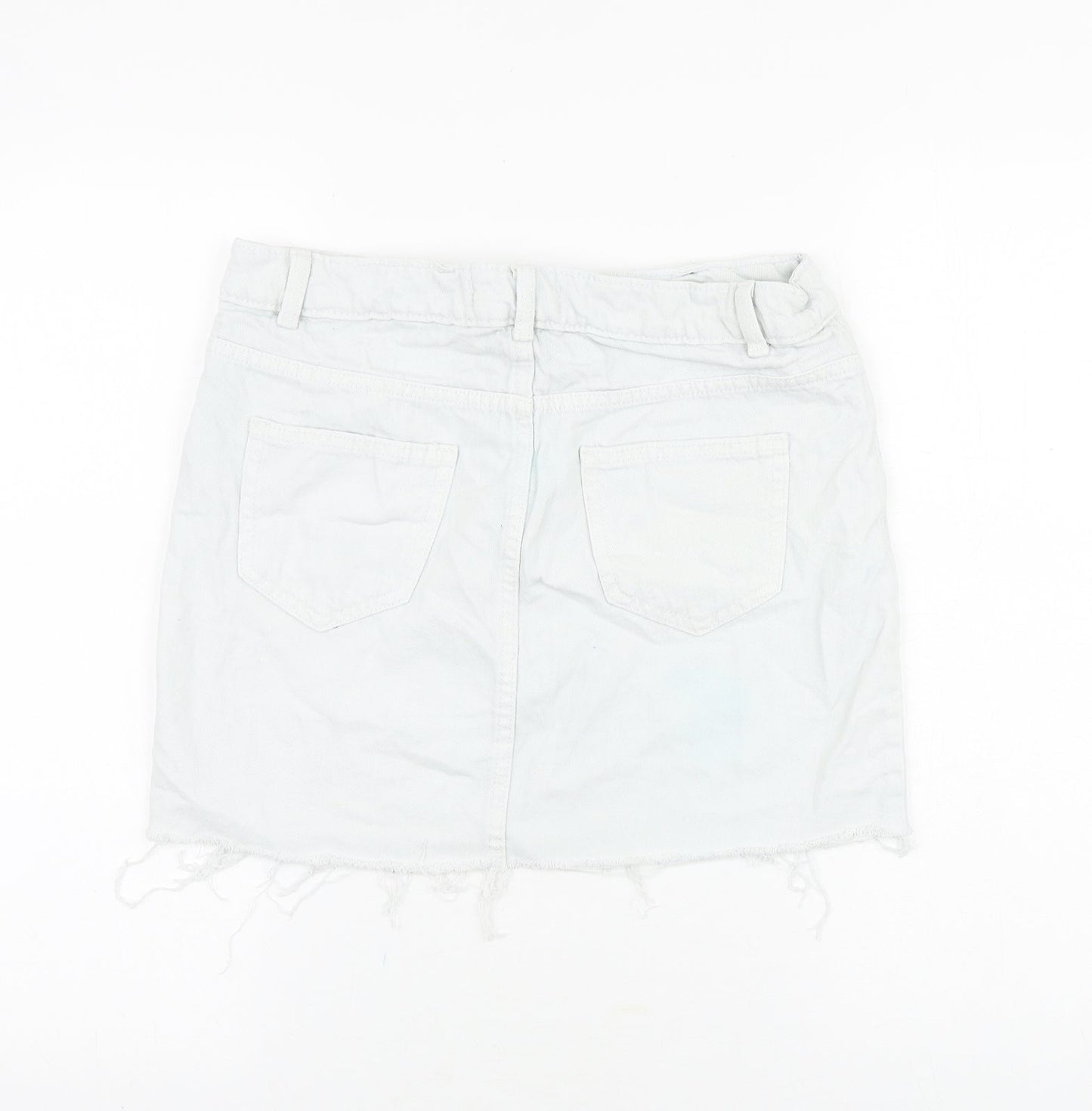 Womens UK Size 8 Denim & Co. Mini Denim Skirt