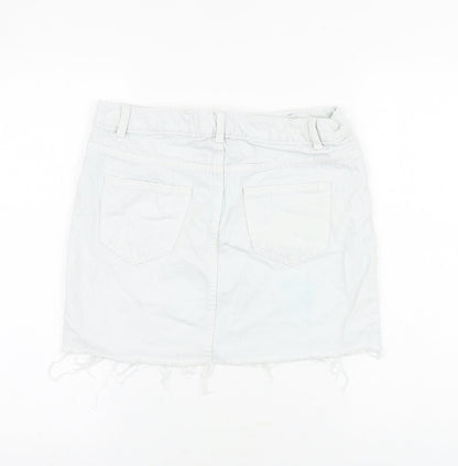 Womens UK Size 8 Denim & Co. Mini Denim Skirt