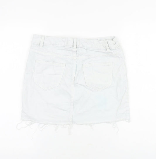 Womens UK Size 8 Denim & Co. Mini Denim Skirt