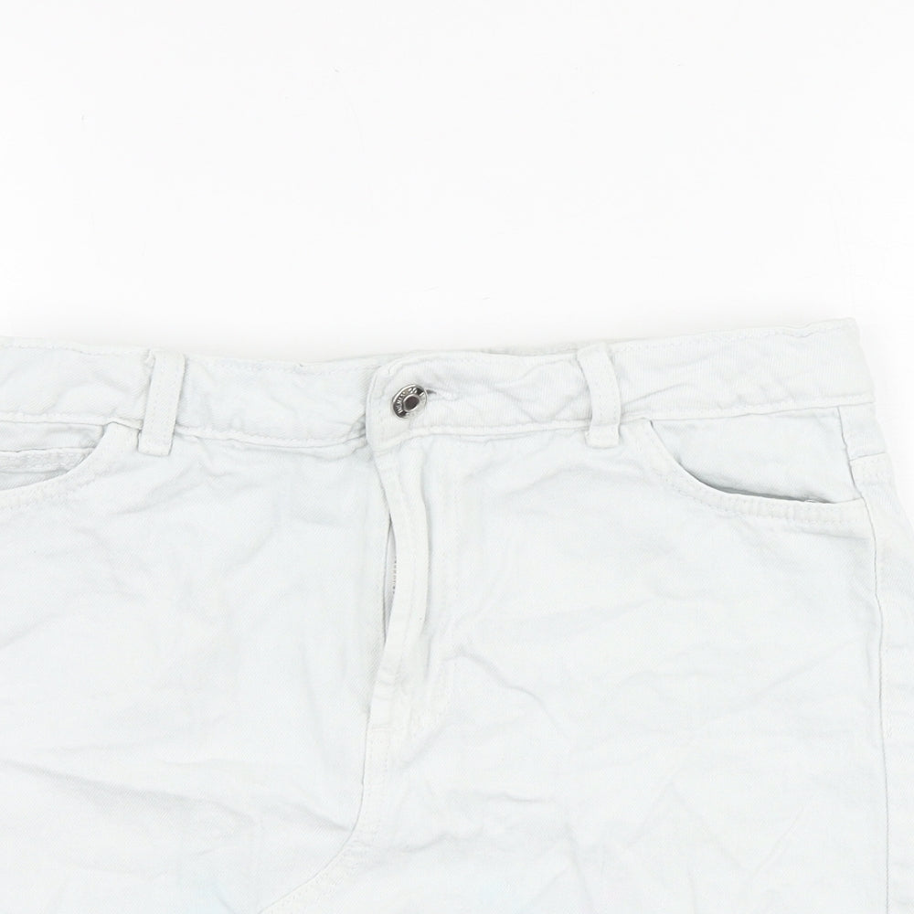 Womens UK Size 8 Denim & Co. Mini Denim Skirt
