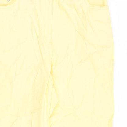 Womens UK Size 34 in Preworn Regular Fit Straight Yellow Jeans