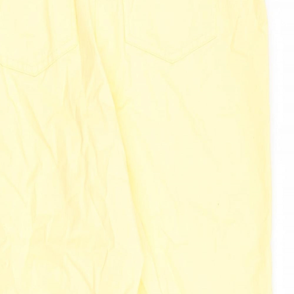Womens UK Size 34 in Preworn Regular Fit Straight Yellow Jeans