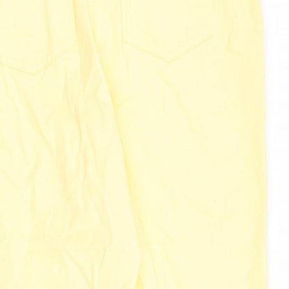 Womens UK Size 34 in Preworn Regular Fit Straight Yellow Jeans