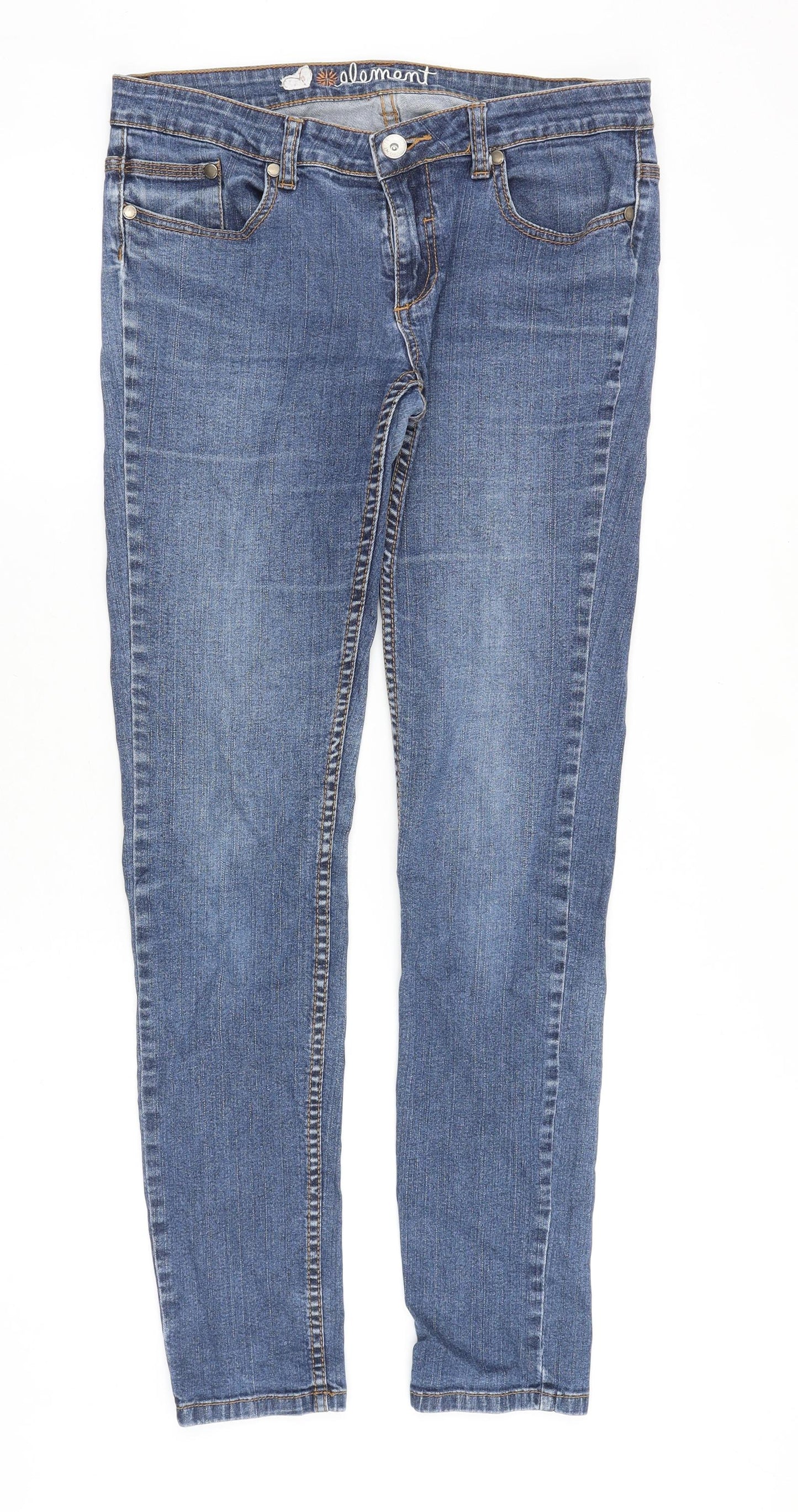 Element Womens Blue Cotton Skinny Jeans Size 32 in Regular Zip