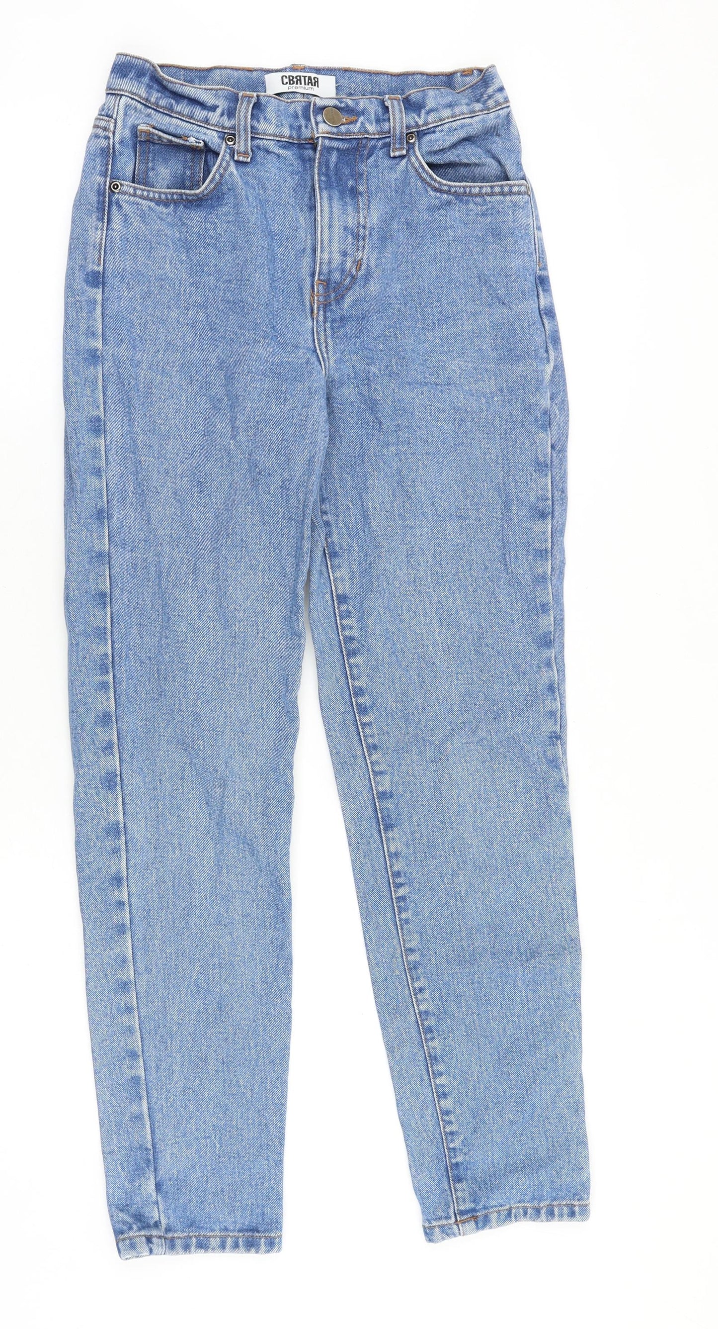 Womens UK Size 26 in Preworn Regular Fit Straight Blue Jeans