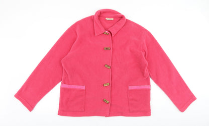 Cornwall Womens Pink Jacket Size M Hook & Loop