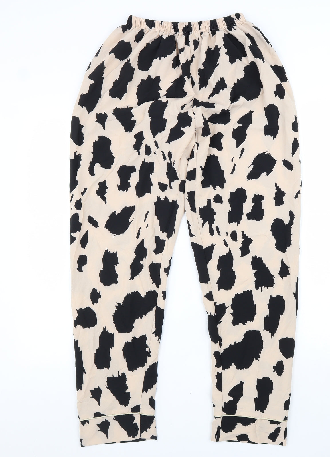 Womens UK Size M Preworn Regular Fit  Beige Trousers