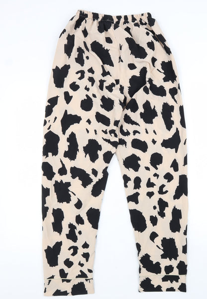 Womens UK Size M Preworn Regular Fit  Beige Trousers