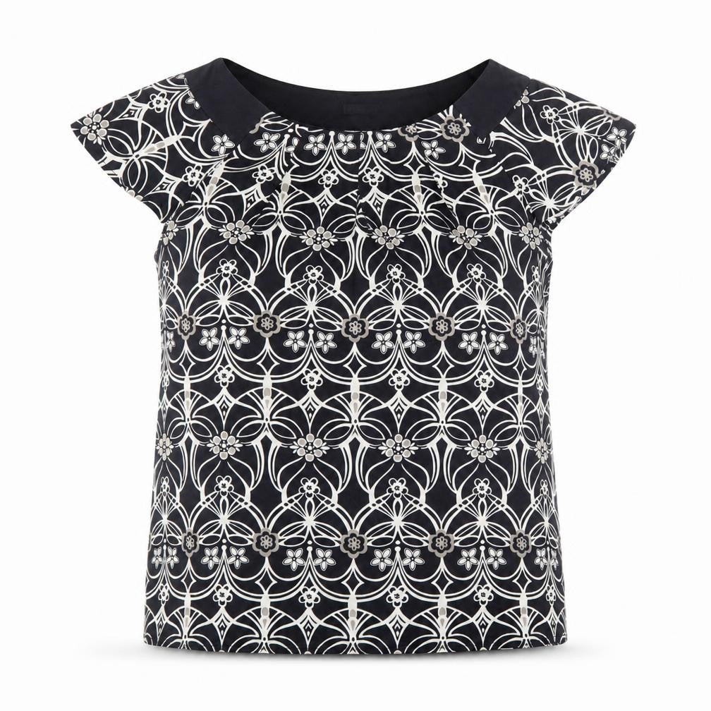 Womens UK Size 12 Autograph Black Basic Blouse