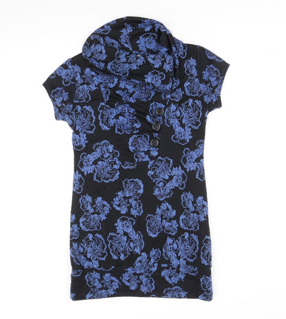 Womens UK Size M Preworn Blue Basic Blouse