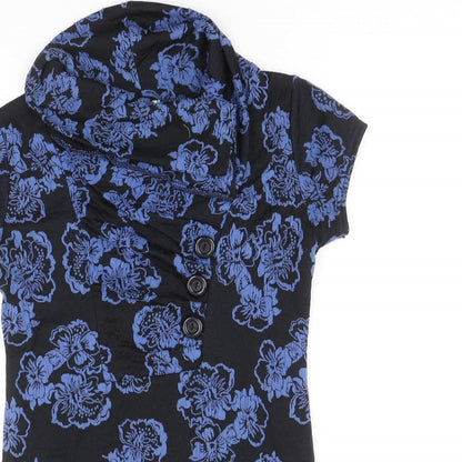 Womens UK Size M Preworn Blue Basic Blouse