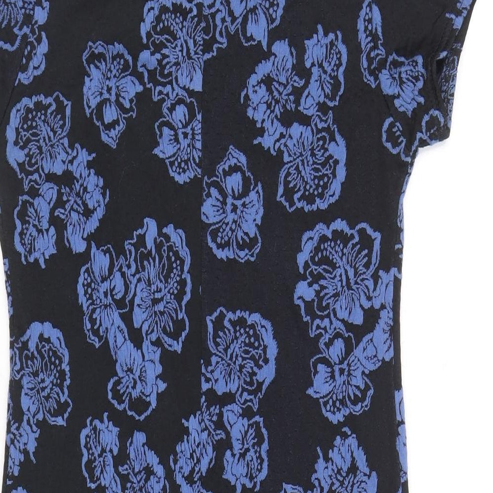 Womens UK Size M Preworn Blue Basic Blouse