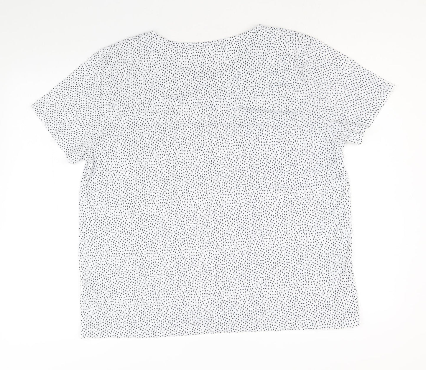 Womens UK Size 16 Marks and Spencer White Basic T-Shirt
