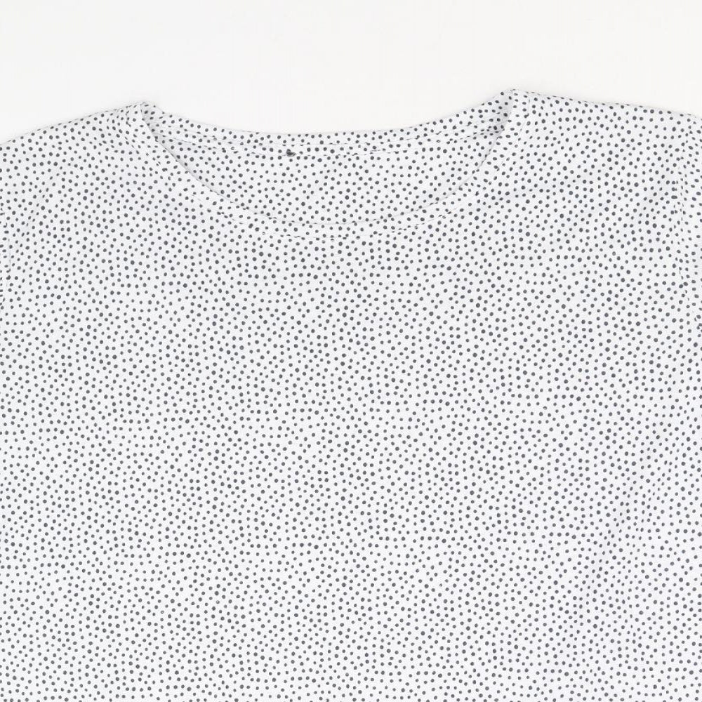 Womens UK Size 16 Marks and Spencer White Basic T-Shirt