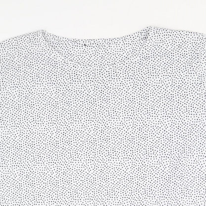Womens UK Size 16 Marks and Spencer White Basic T-Shirt