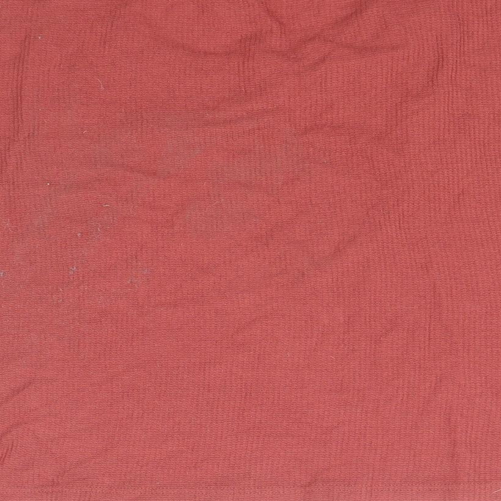 Primark Womens Red Polyester Basic T-Shirt Size 12 Round Neck - Size 12-14