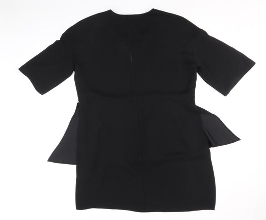 Womens UK Size 14 H&M Black Tunic Blouse