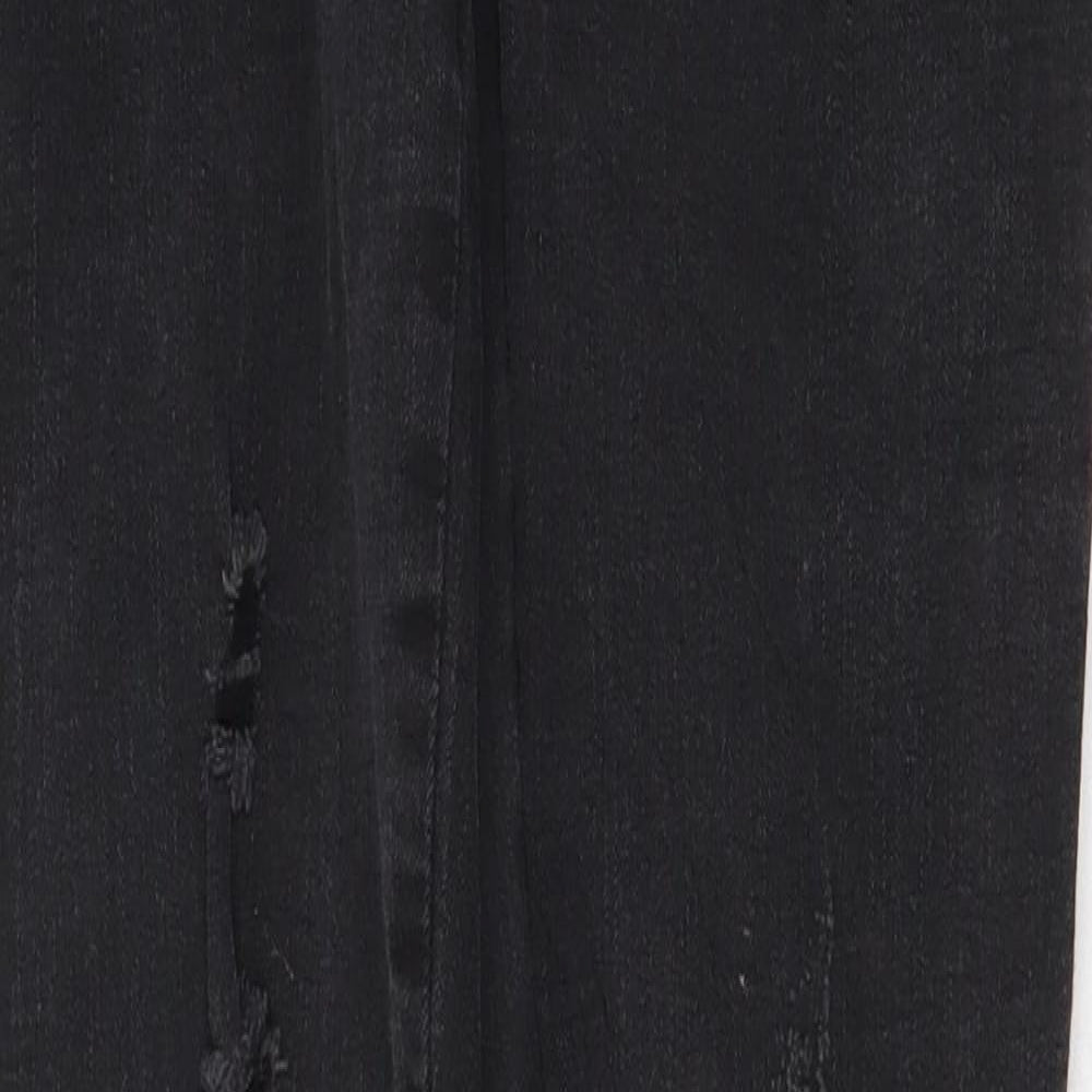 Seven Womens Black Cotton Skinny Jeans Size 4 Regular Zip