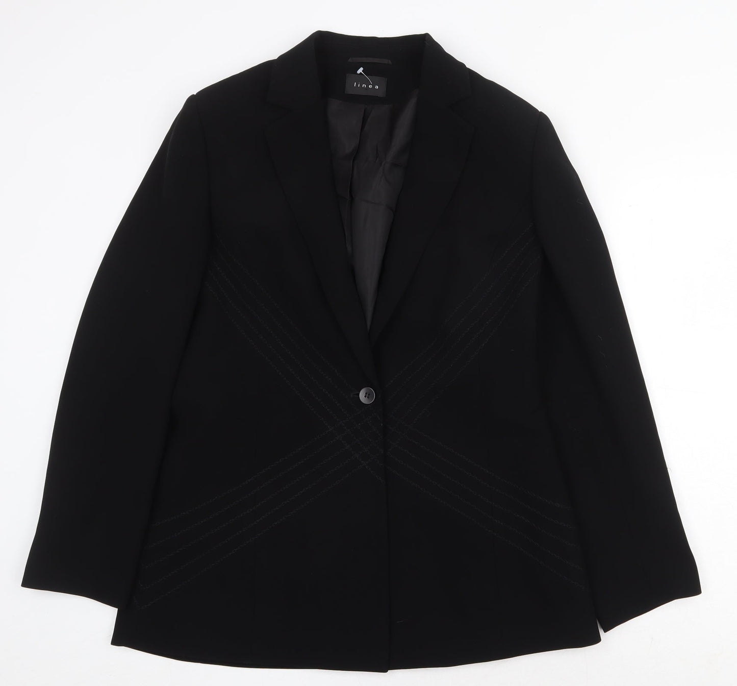 Womens UK Size 12 Linea Black Jacket