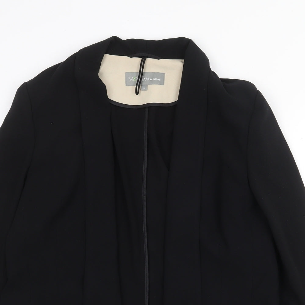 Womens UK Size 12 Marks and Spencer Black Jacket