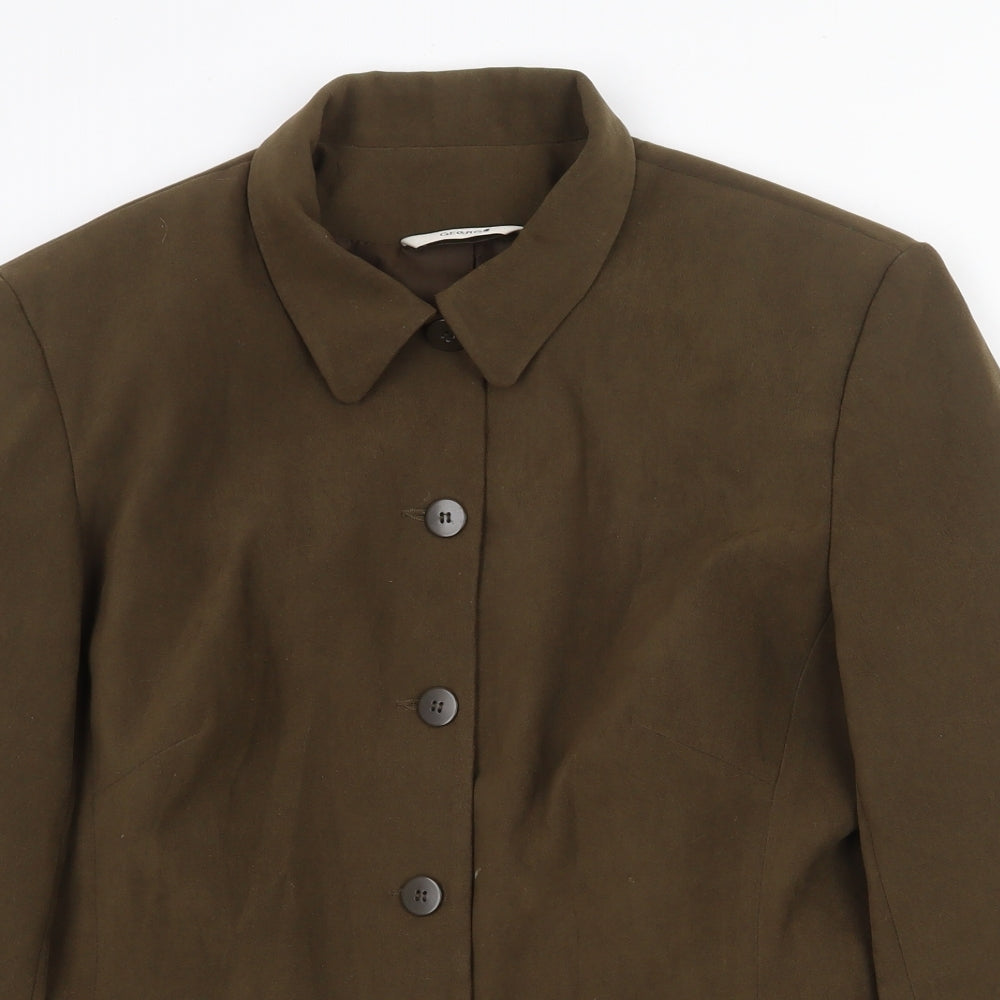 George Womens Green Jacket Size 10 Button