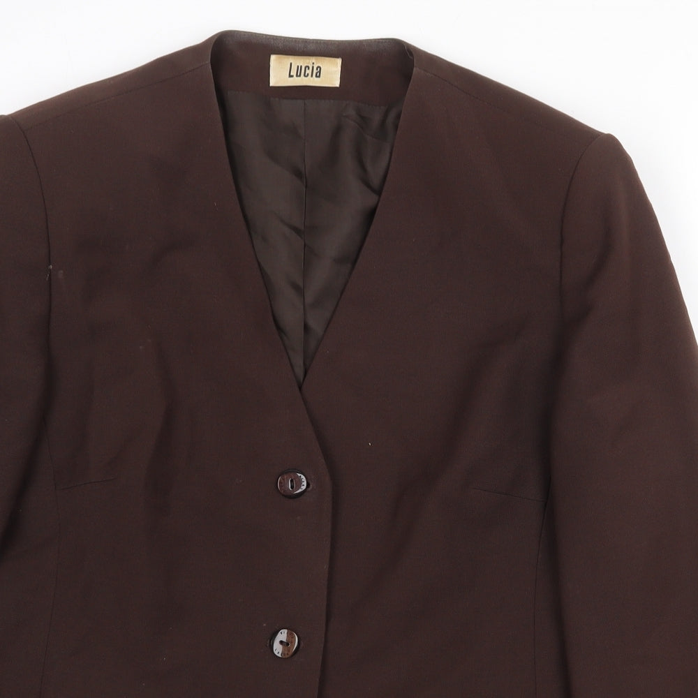 Womens UK Size 14 LUCIA Brown Jacket