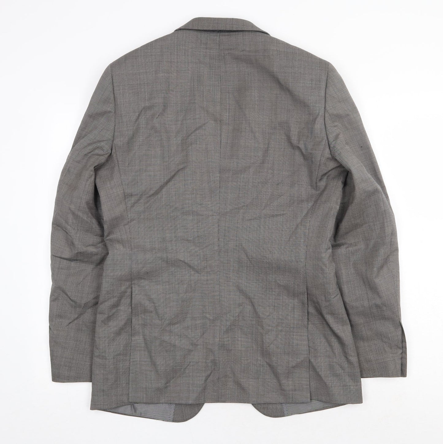 Mens UK Size 38 One Six Five Regular Grey Suit Jacket