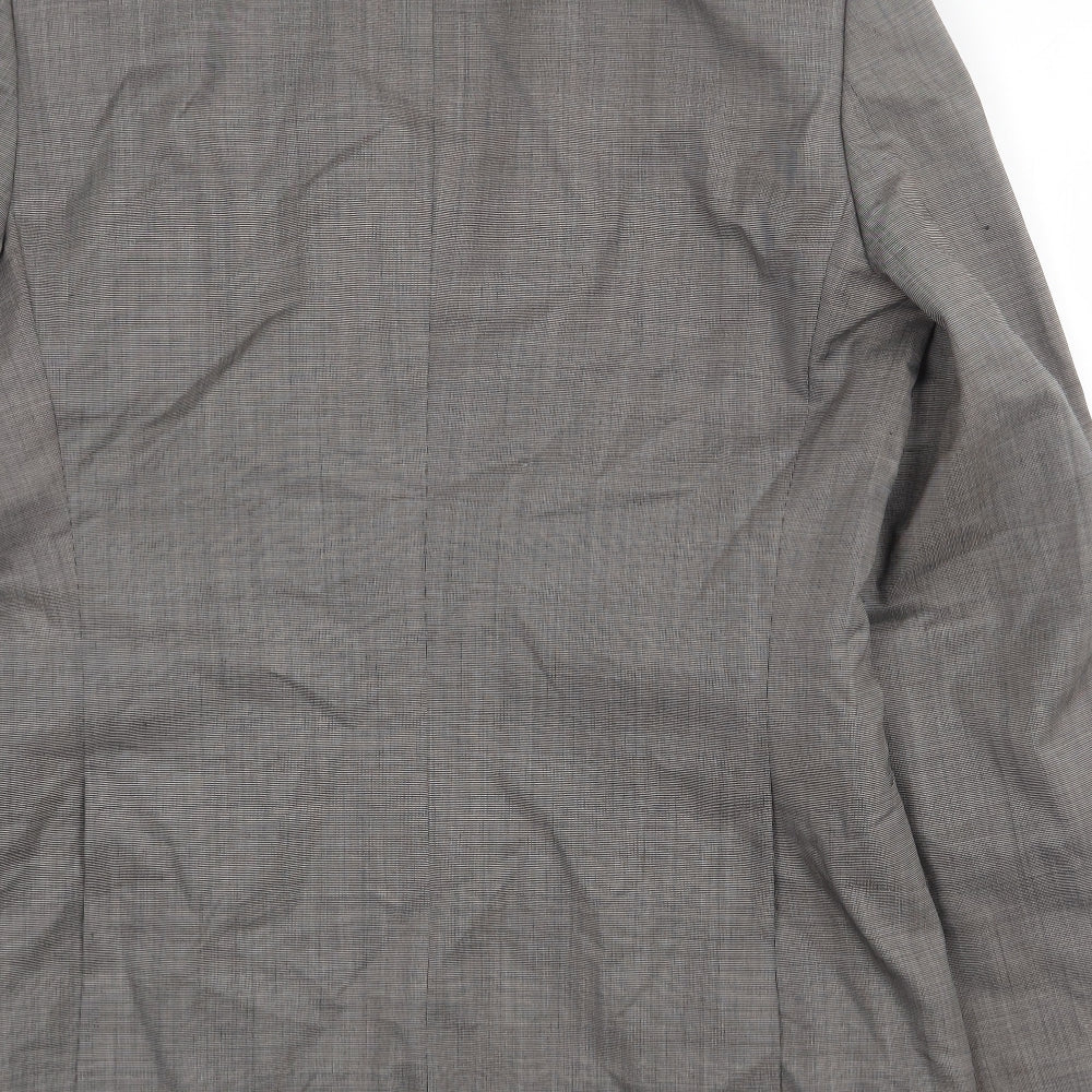 Mens UK Size 38 One Six Five Regular Grey Suit Jacket