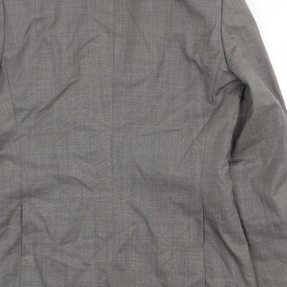 Mens UK Size 38 One Six Five Regular Grey Suit Jacket