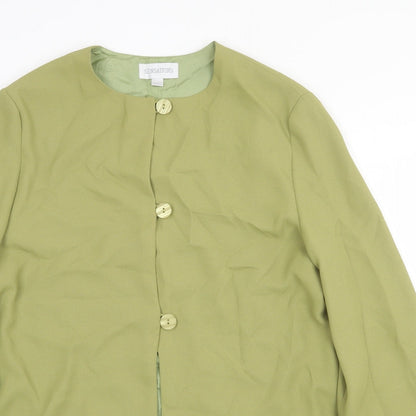 Womens UK Size L Sensations Green Overcoat