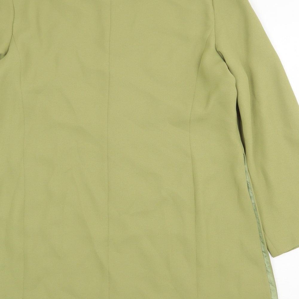 Womens UK Size L Sensations Green Overcoat