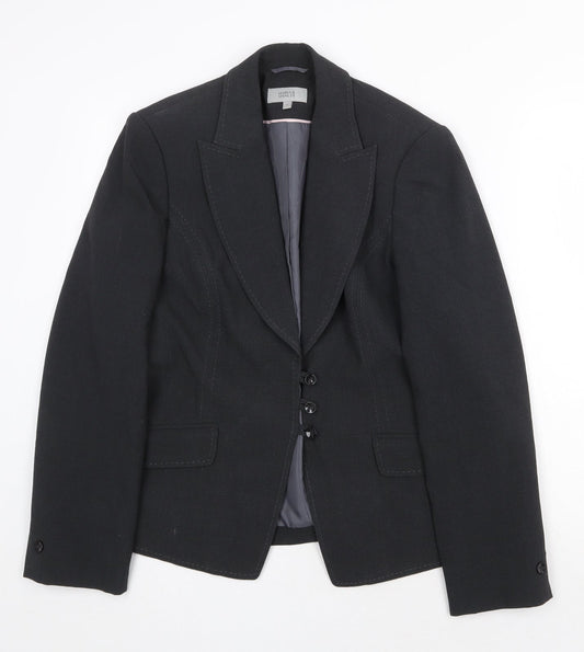 Marks and Spencer Womens Grey Polyester Jacket Blazer Size 14 Button
