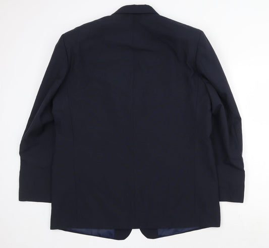 Mens UK Size 44 Premier Man Regular Blue Suit Jacket