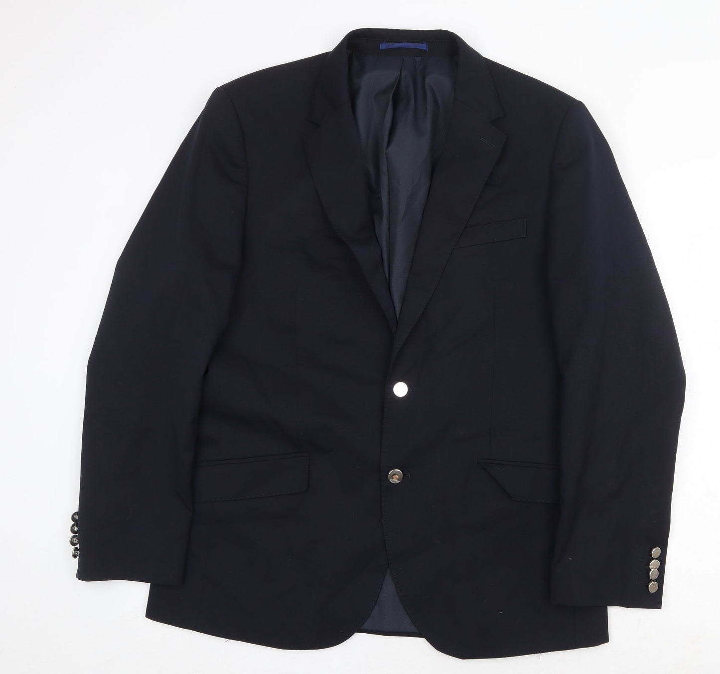 Mens UK Size 40 Marks and Spencer Regular Blue Suit Jacket