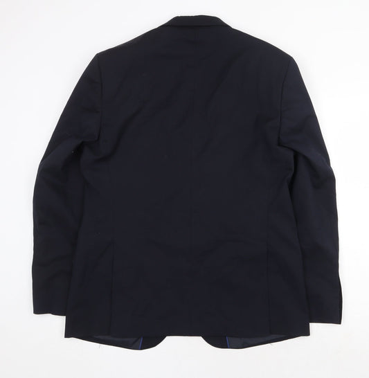 Mens UK Size 40 Marks and Spencer Regular Blue Suit Jacket