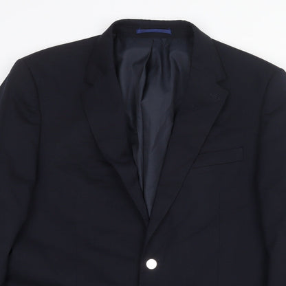 Mens UK Size 40 Marks and Spencer Regular Blue Suit Jacket