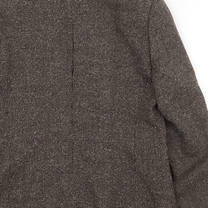 Hauber Womens Brown Jacket Size 14 Zip