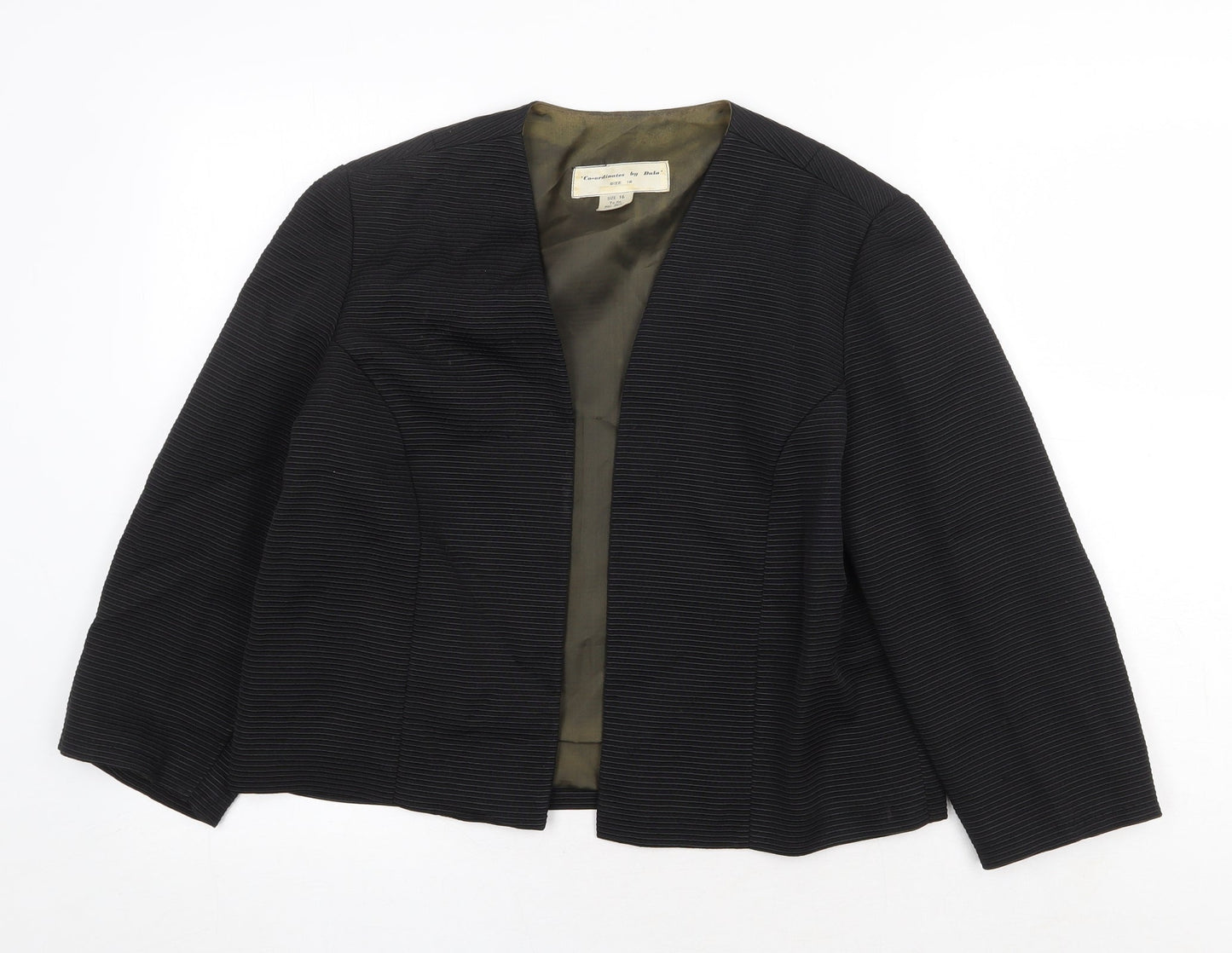 Dula Womens Black Jacket Blazer Size 10