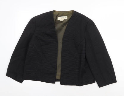 Dula Womens Black Jacket Blazer Size 10