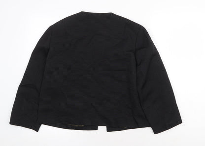 Dula Womens Black Jacket Blazer Size 10