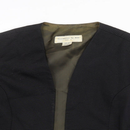 Dula Womens Black Jacket Blazer Size 10
